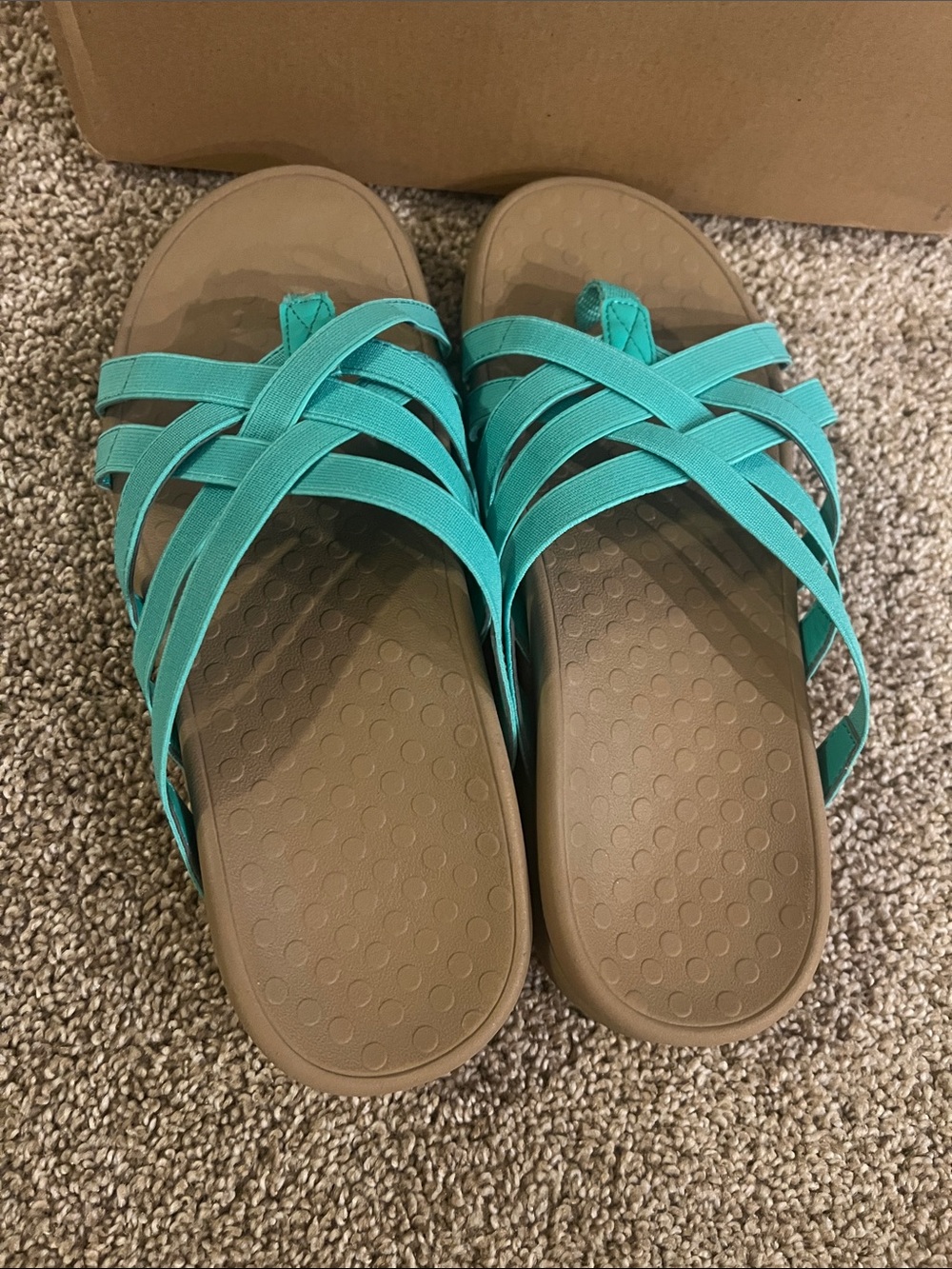 Vionic Woven Stretch Gore Thong Sandal-Tia - Picture 5 of 7